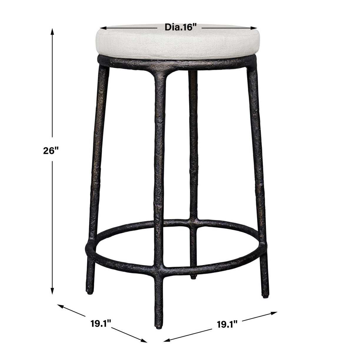 Thayer Outdoor Counter Stool - perfect for modern counters | Image 7 | InSTYLE Home & Rugs
