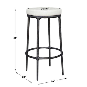 Thayer Outdoor Bar Stool - perfect for small spaces | Image 6 | InSTYLE Home & Rugs