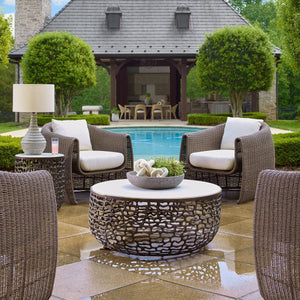 Tropic Outdoor Lounge Chair, Mocha - stylish lounge chairs for any room | Image 1 | InSTYLE Home & Rugs