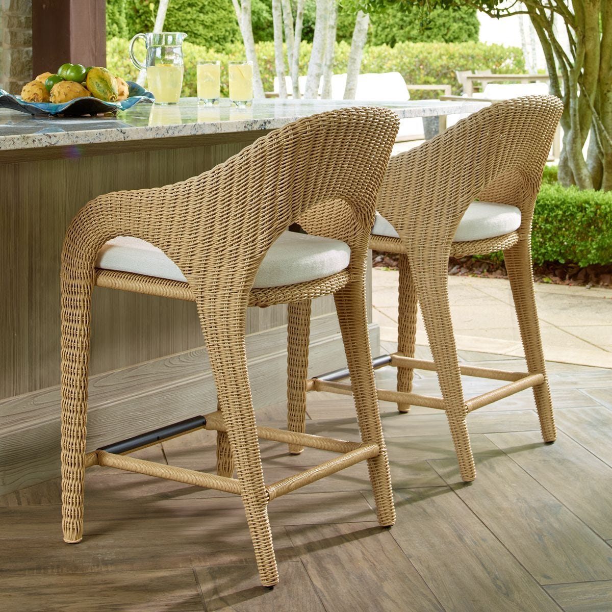 Kavali Outdoor Counter Stool - ergonomic design for comfort | Image 1 | InSTYLE Home & Rugs