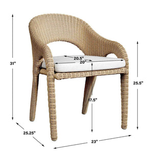 Kavali Outdoor Dining Armchair - comfortable dining experience | Image 13 | InSTYLE Home & Rugs