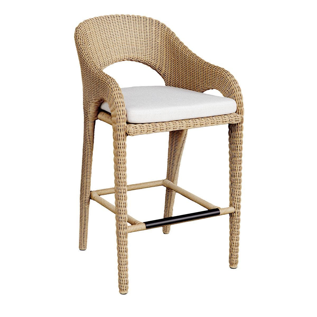 Kavali Outdoor Bar Stool - modern bar stool with adjustable height for flexible seating | Image 5 | InSTYLE Home & Rugs