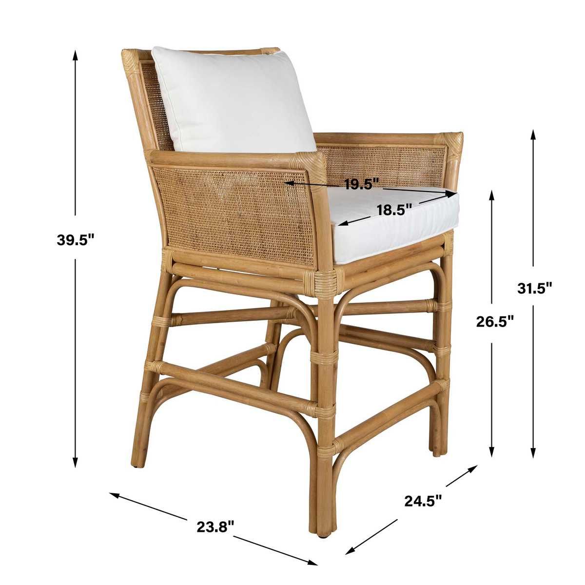 Pacific Counter Stool - perfect for modern counters | Image 11 | InSTYLE Home & Rugs