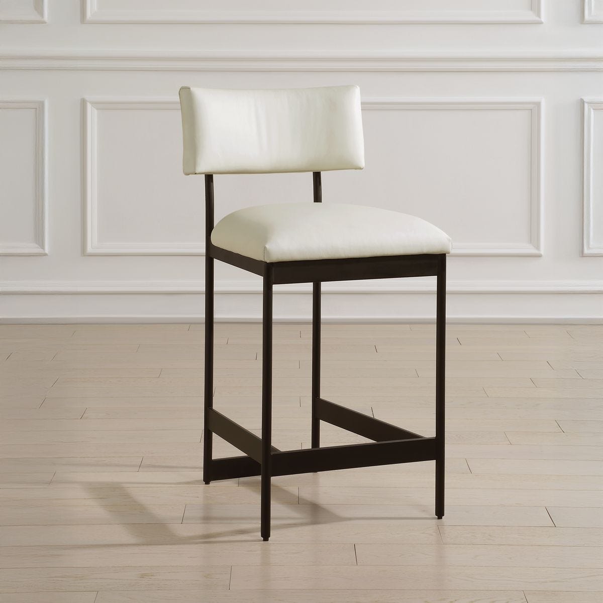 Apsley Counter Stool, Black - sleek stools for kitchen bars | Image 3 | InSTYLE Home & Rugs