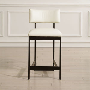 Apsley Counter Stool, Black - sleek stools for kitchen bars | Image 1 | InSTYLE Home & Rugs