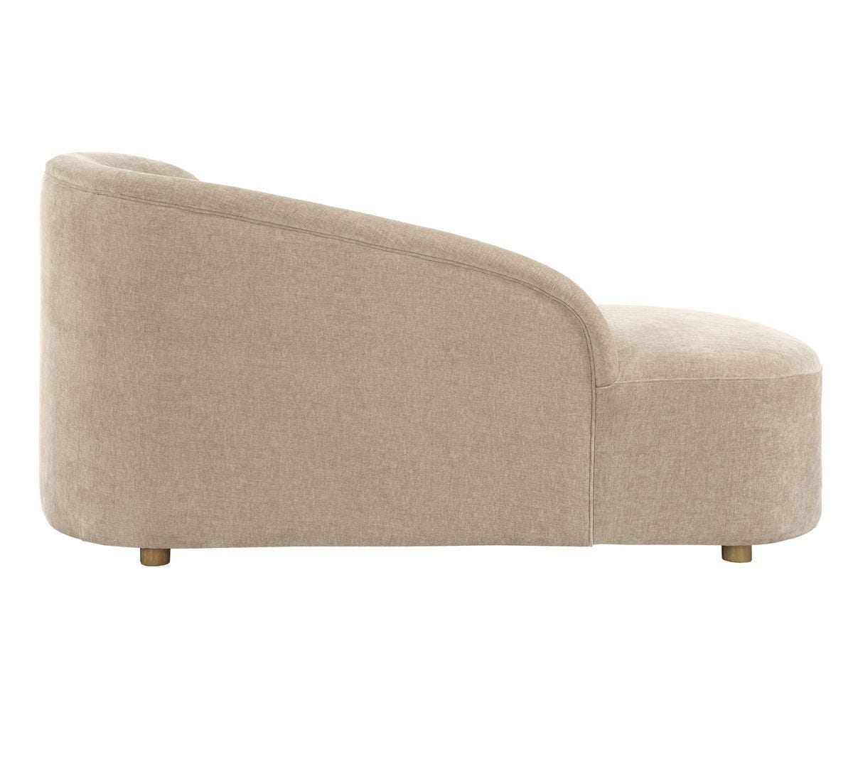 Fae Arm Chaise Lounge - upholstered chaise with padded comfort | Image 4 | InSTYLE Home & Rugs