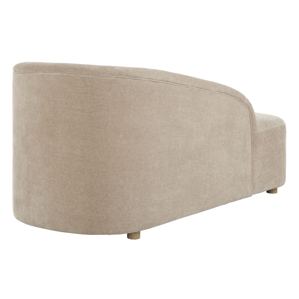 Fae Arm Chaise Lounge - upholstered chaise with padded comfort | Image 6 | InSTYLE Home & Rugs