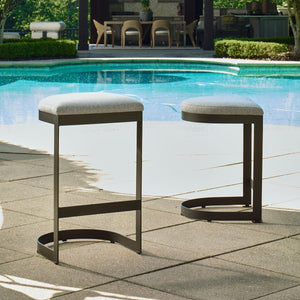 Maude Outdoor Bar Stool - available in various heights | Image 1 | InSTYLE Home & Rugs