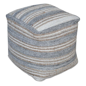 Mesick Pouf - stylish pouf for adding texture and comfort to your living room | Image 2 | InSTYLE Home & Rugs