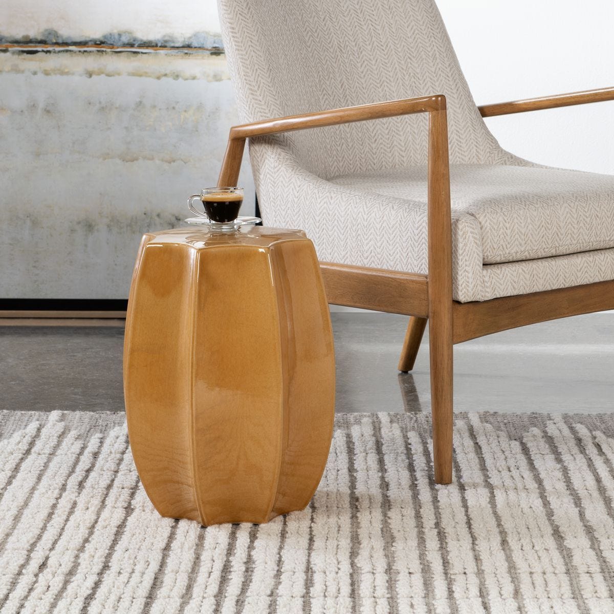 Sunrise Garden Stool - durable outdoor stools for stylish patio seating | Image 1 | InSTYLE Home & Rugs