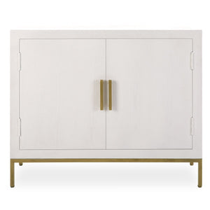 Front Range 2 Door Cabinet, White - stylish bar carts for entertaining | Image 2 | InSTYLE Home & Rugs