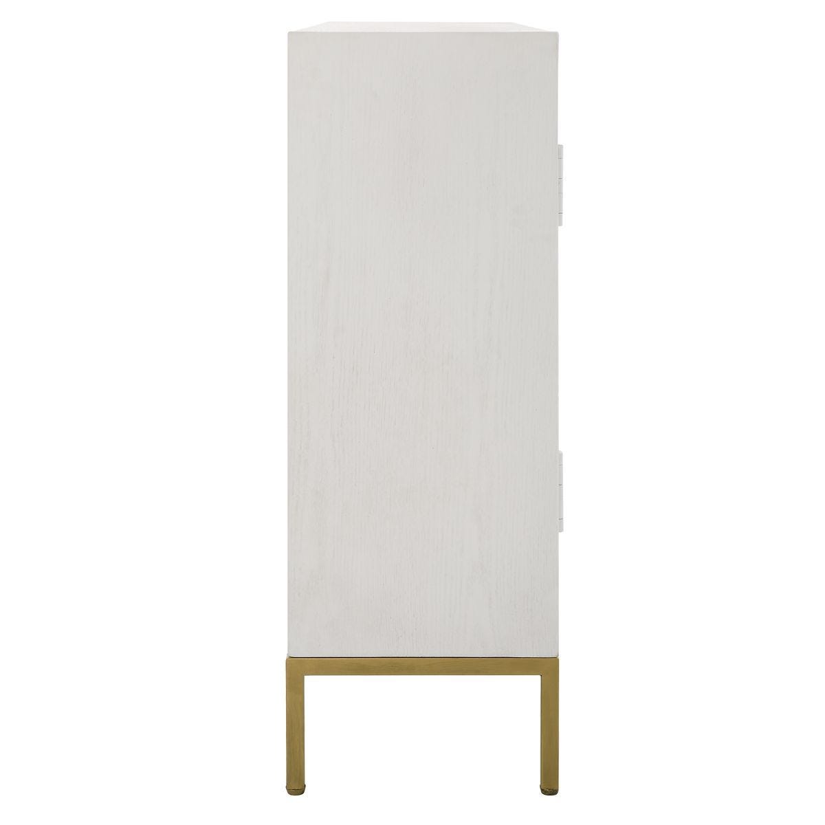 Front Range 2 Door Cabinet, White - stylish bar carts for entertaining | Image 5 | InSTYLE Home & Rugs