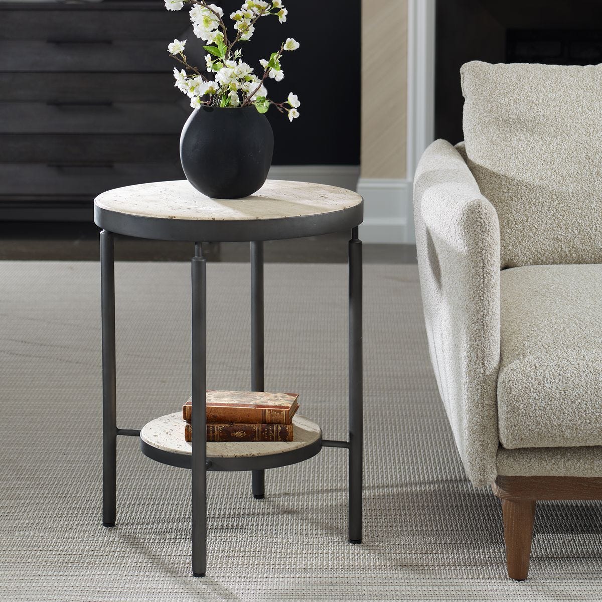 Dauntless Side Table - available in a variety of materials and styles | Image 1 | InSTYLE Home & Rugs