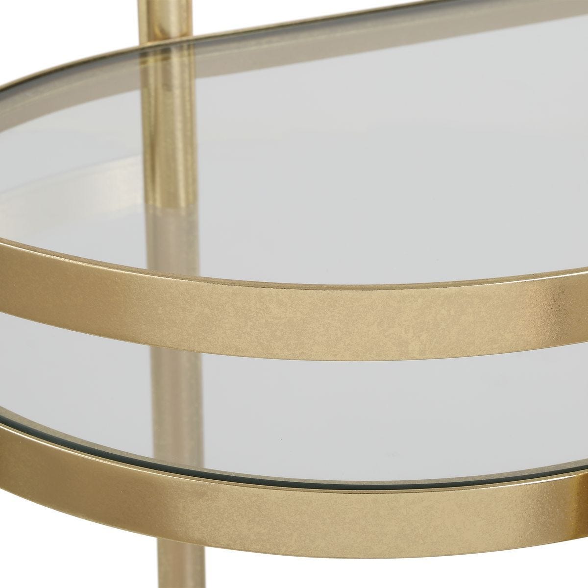 Isabelle Bar Cart - modern bar cart with wheels for easy mobility and storage | Image 6 | InSTYLE Home & Rugs
