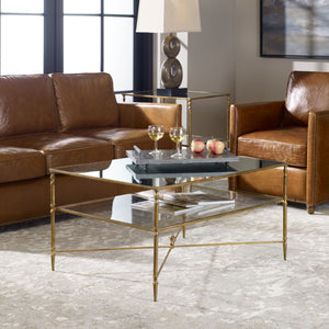 Henzler Coffee Table, Gold - modern design for any room | Image 3 | InSTYLE Home & Rugs