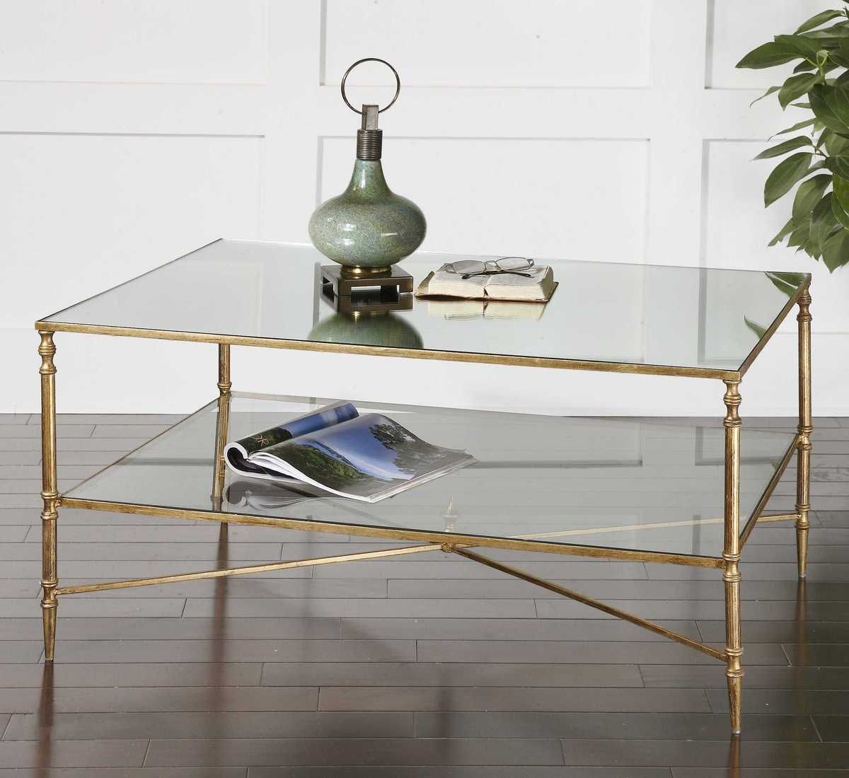 Henzler Coffee Table, Gold - modern design for any room | Image 5 | InSTYLE Home & Rugs