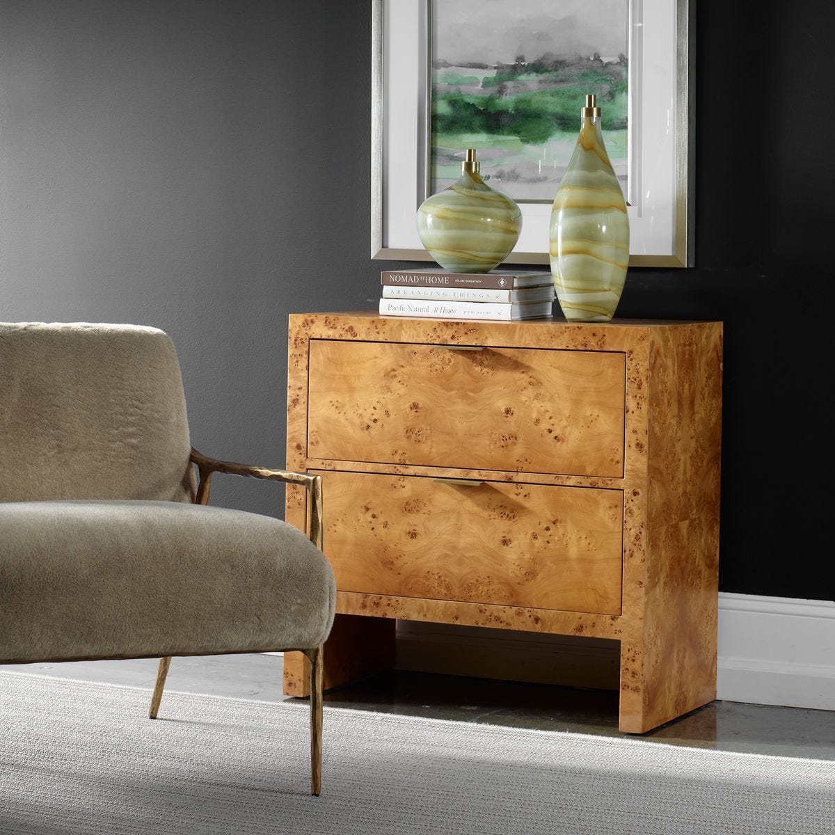Indus 2 Drawer Chest - spacious drawer for organized storage in any room | Image 3 | InSTYLE Home & Rugs