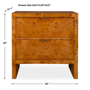Indus 2 Drawer Chest - spacious drawer for organized storage in any room | Image 10 | InSTYLE Home & Rugs