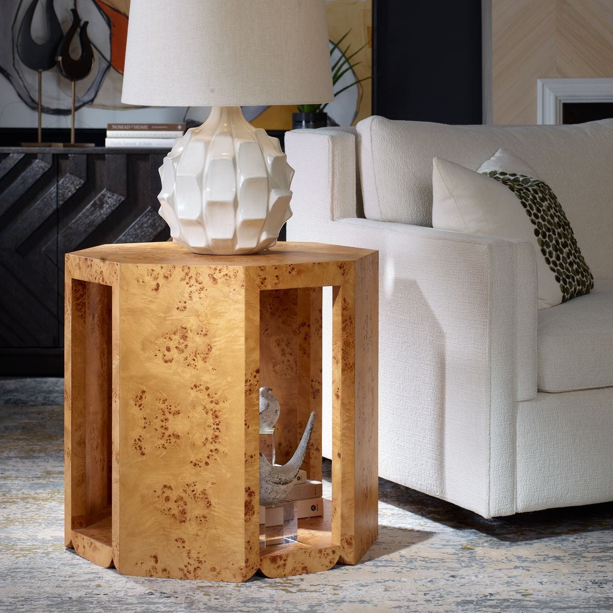 Indus Side Table - perfect for holding drinks, lamps, and other essentials | Image 3 | InSTYLE Home & Rugs