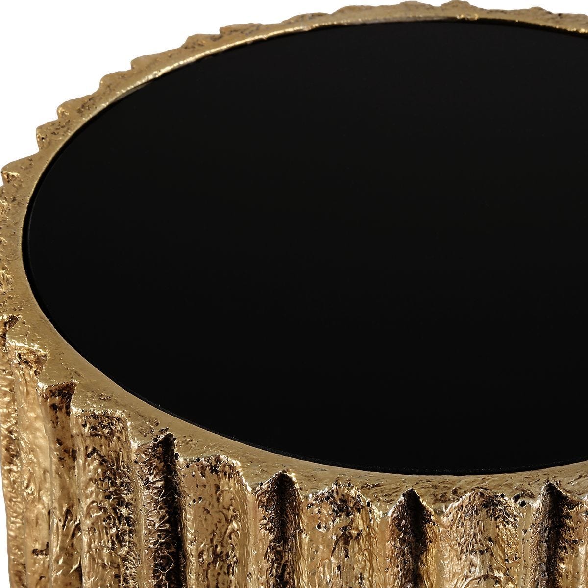 Echo Drink Table, Brass - accent tables for living rooms | Image 3 | InSTYLE Home & Rugs