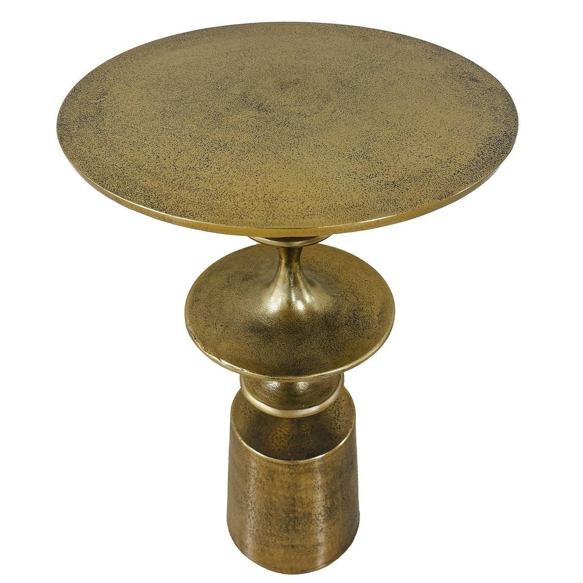 Flight Accent Table, Brass - small accent table with storage for a clutter-free space | Image 4 | InSTYLE Home & Rugs