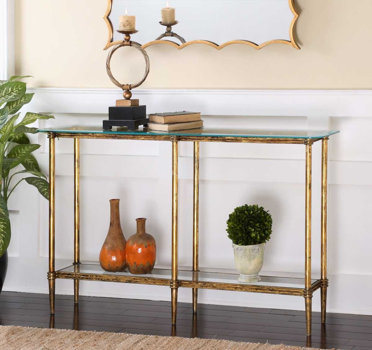 Elenio Console Table - compact console for organizing entryway or hallway essentials | Image 1 | InSTYLE Home & Rugs