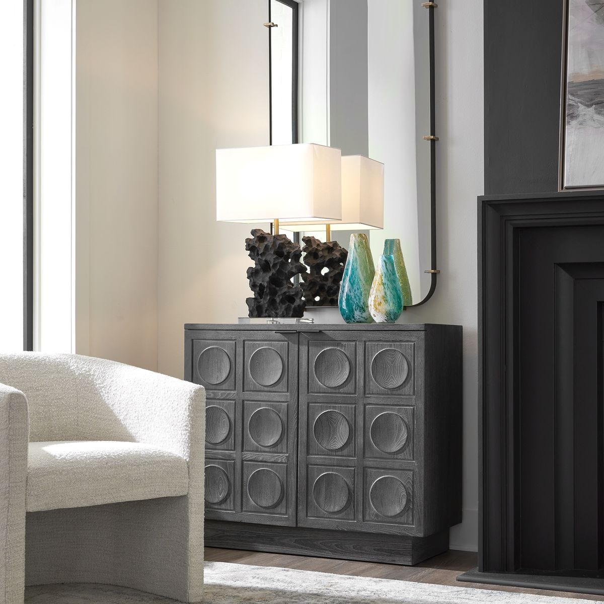 Shelby 2 Door Cabinet - perfect storage for drinks and glassware | Image 9 | InSTYLE Home & Rugs