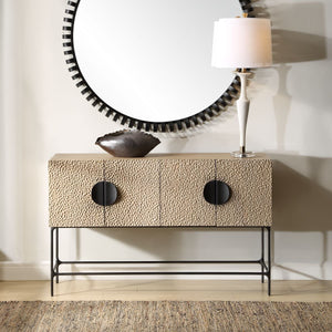 Lunar 4 Door Cabinet - stylish bar carts for entertaining | Image 1 | InSTYLE Home & Rugs