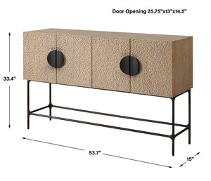 Lunar 4 Door Cabinet - stylish bar carts for entertaining | Image 9 | InSTYLE Home & Rugs