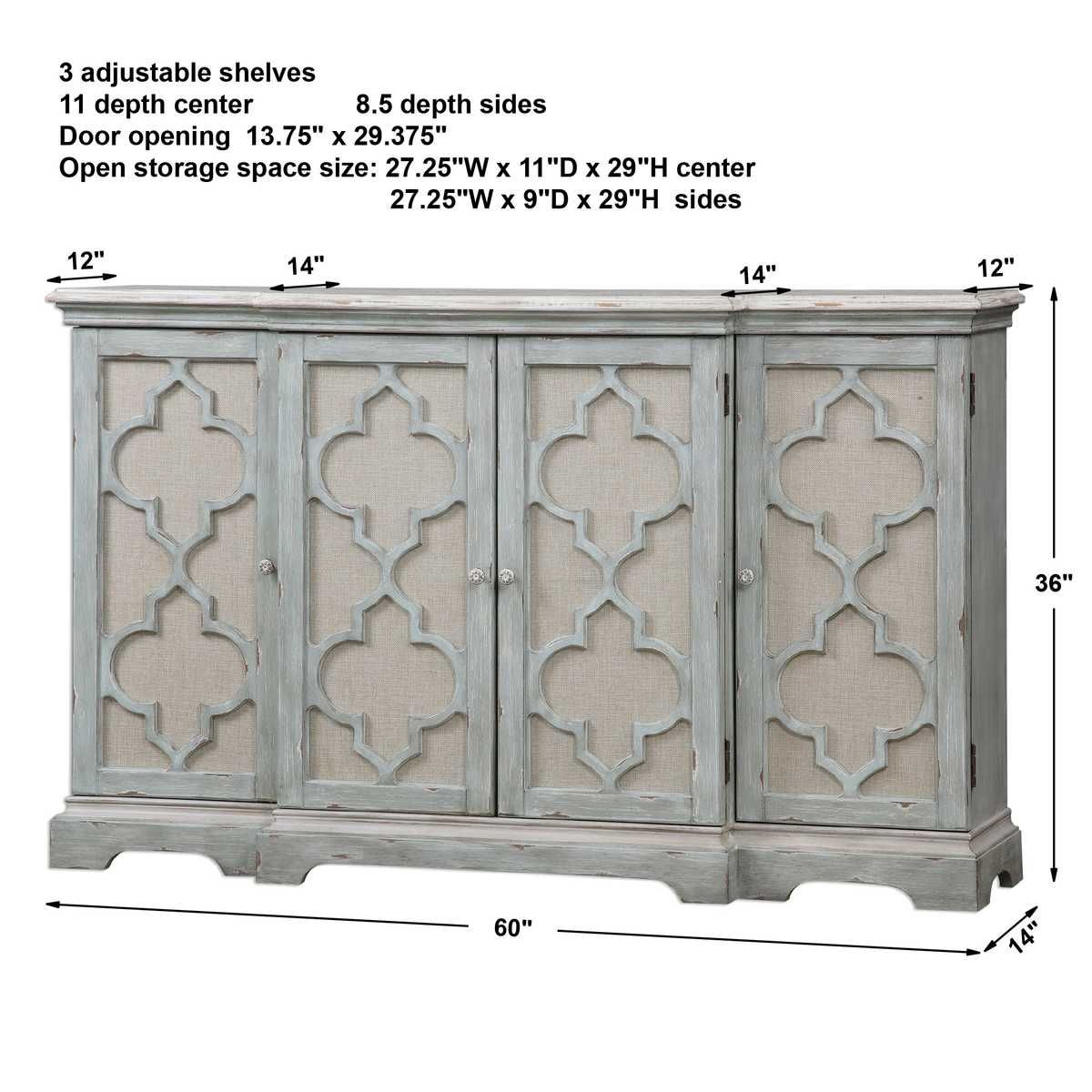 Sophie 4 Door Cabinet - elegant cabinets for your bar | Image 9 | InSTYLE Home & Rugs