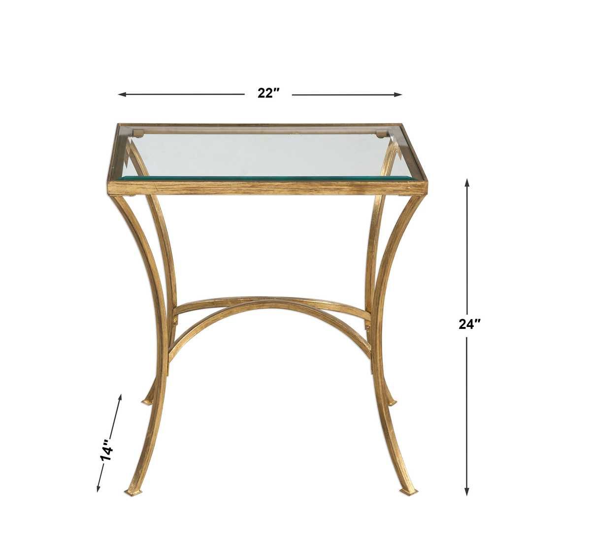 Alayna End Table, Gold - contemporary end table for sofas | Image 4 | InSTYLE Home & Rugs
