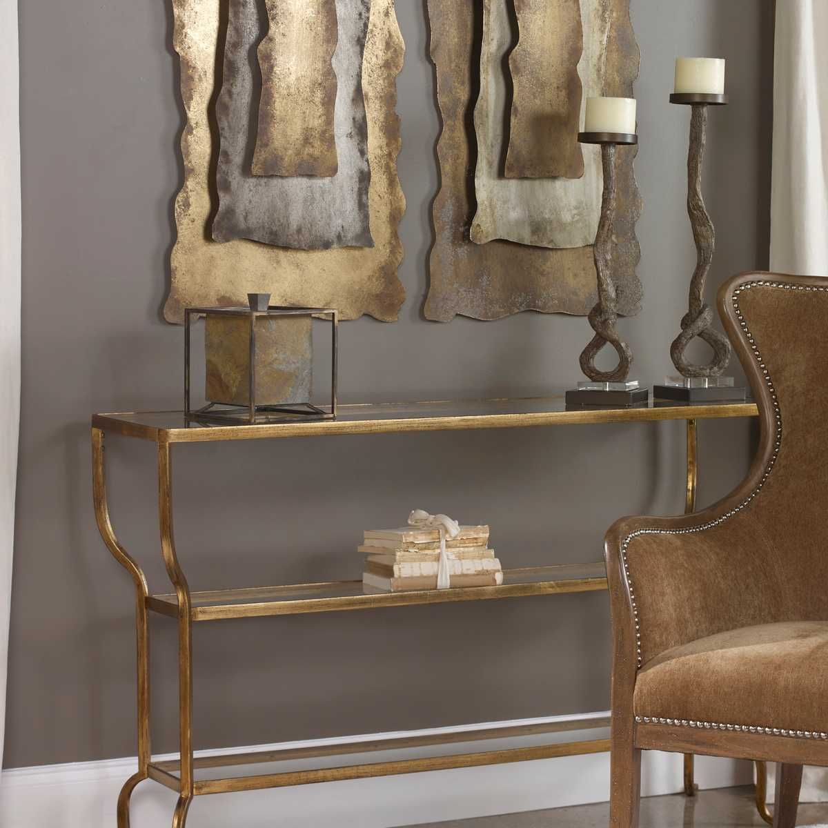 Deline Console Table - compact console for organizing entryway or hallway essentials | Image 4 | InSTYLE Home & Rugs
