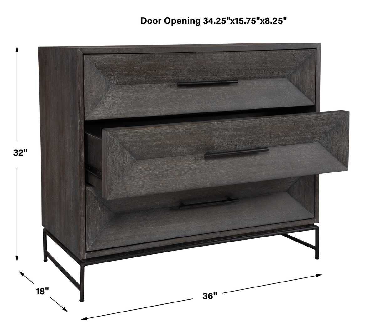 Knox Accent Chest - elegant drawers chest with ample space for clothes and accessories | Image 10 | InSTYLE Home & Rugs