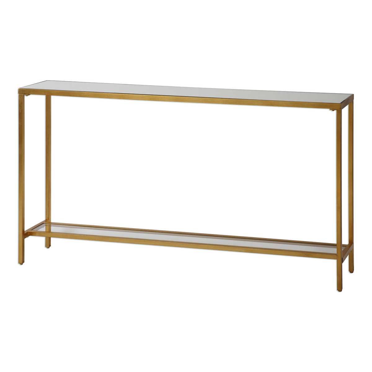 Hayley Console Table, Gold - elegant console table for modern living room decor | Image 6 | InSTYLE Home & Rugs
