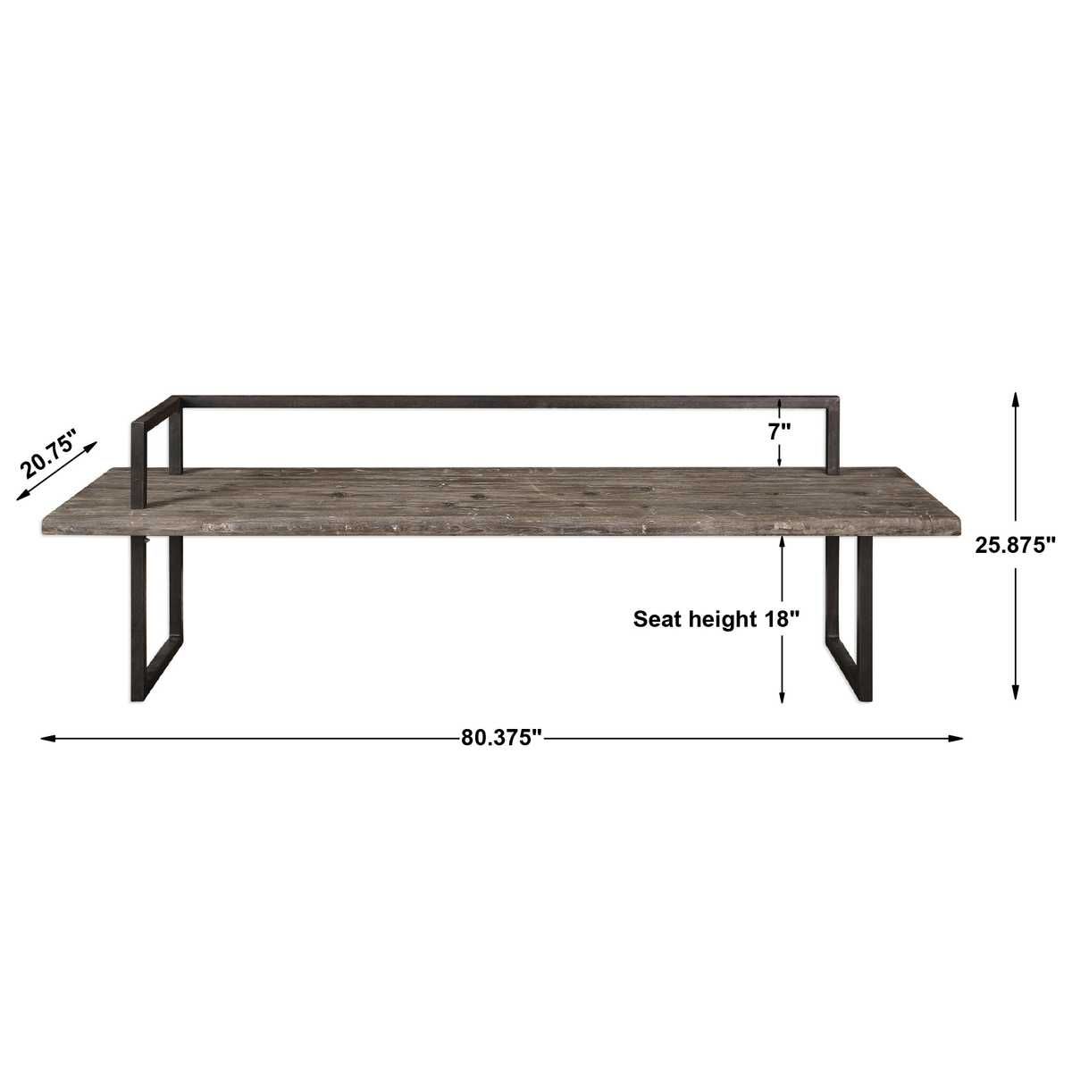 Herbert Bench - durable bench with modern style | Image 4 | InSTYLE Home & Rugs