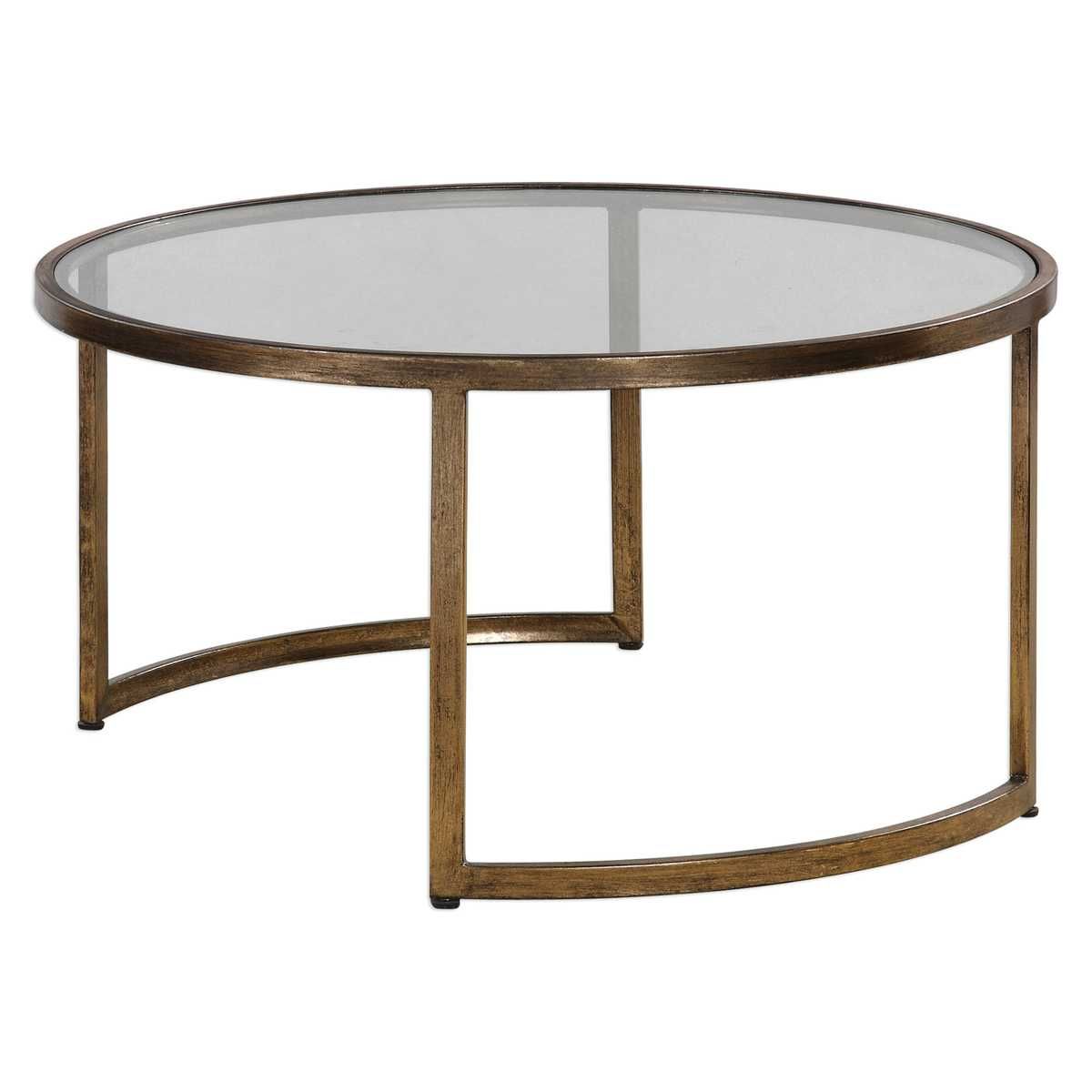 Rhea Nesting Coffee Tables, Gold, S/2 - functional centerpieces for homes | Image 3 | InSTYLE Home & Rugs