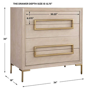Alessia Accent Chest - wooden drawers chest for a classic touch to your home decor | Image 8 | InSTYLE Home & Rugs