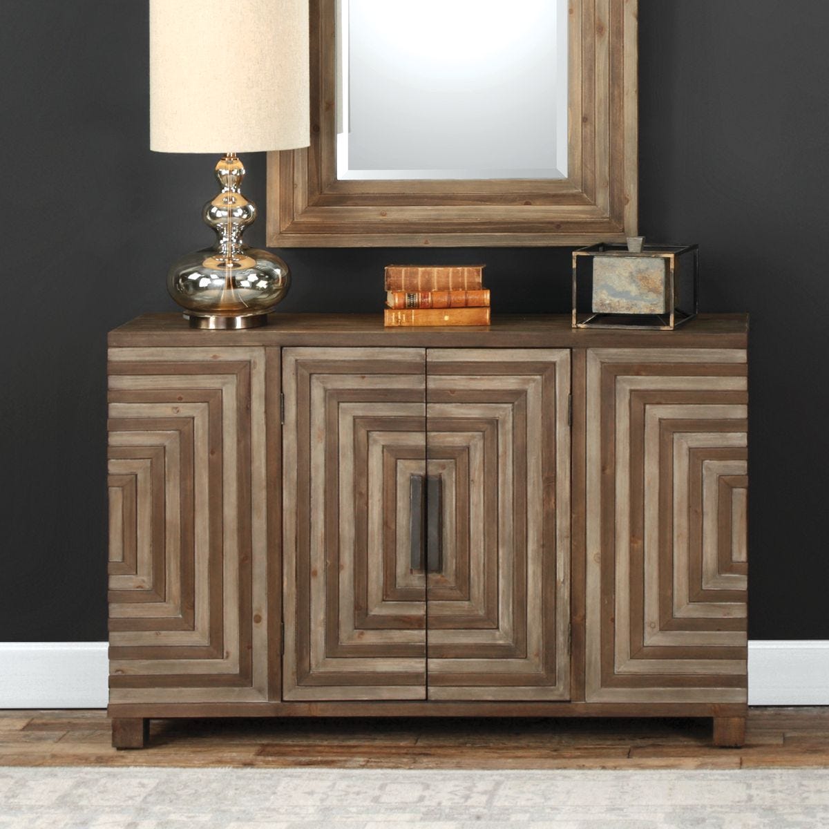 Layton Console Cabinet - compact console for organizing entryway or hallway essentials | Image 1 | InSTYLE Home & Rugs