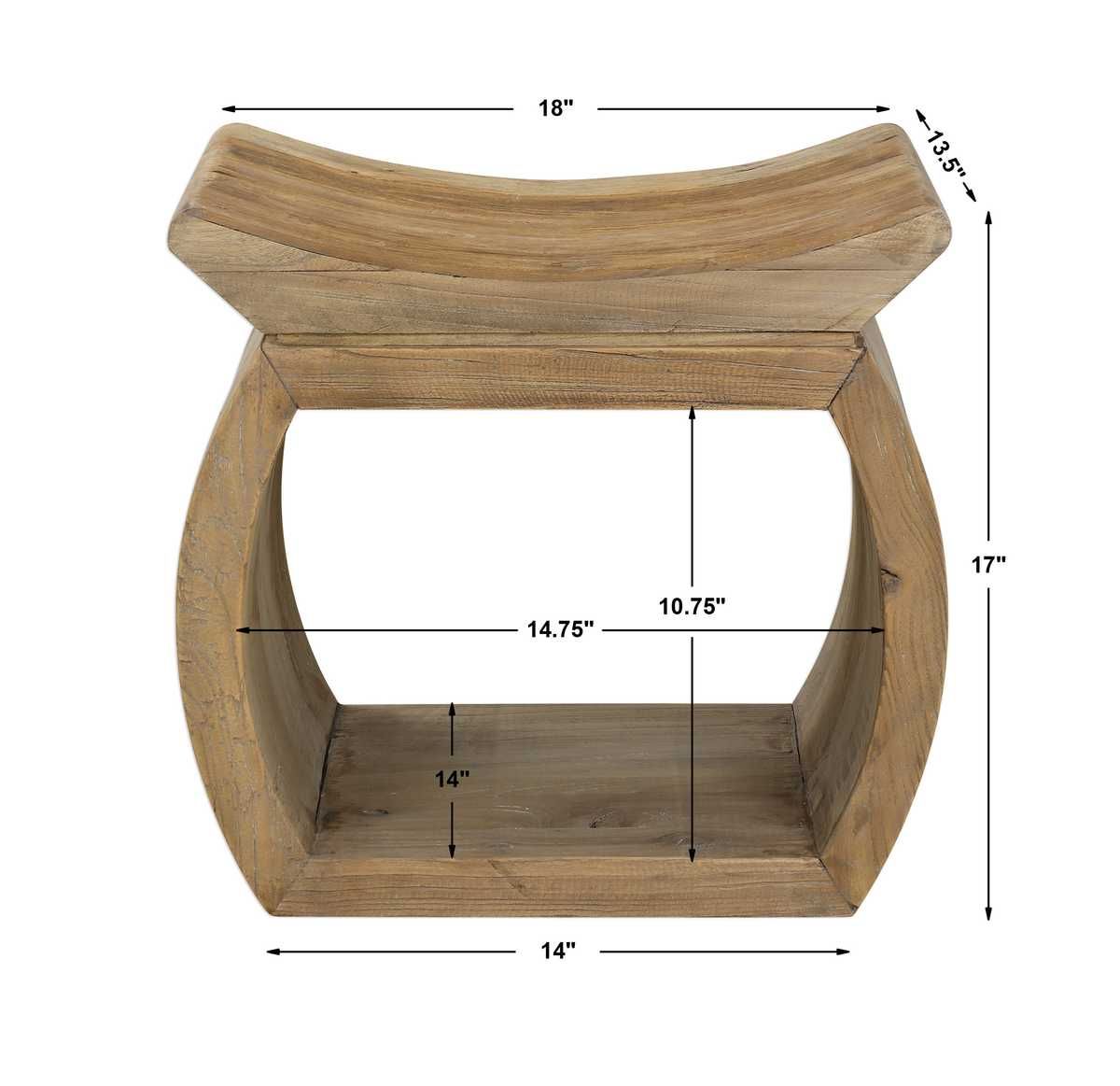 Connor Small Bench, Natural - stylish bench for any space | Image 6 | InSTYLE Home & Rugs