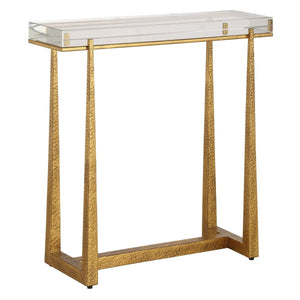 Midas Accent Table, Gold - chic accent table for contemporary home interiors | Image 4 | InSTYLE Home & Rugs