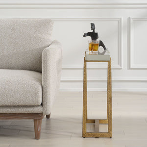Midas Accent Table, Gold - chic accent table for contemporary home interiors | Image 3 | InSTYLE Home & Rugs