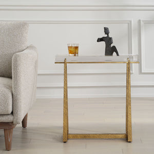 Midas Accent Table, Gold - chic accent table for contemporary home interiors | Image 6 | InSTYLE Home & Rugs