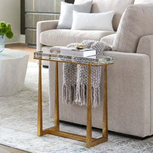 Midas Accent Table, Gold - chic accent table for contemporary home interiors | Image 1 | InSTYLE Home & Rugs