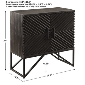 Zadie 2 Door Cabinet - perfect storage for drinks and glassware | Image 9 | InSTYLE Home & Rugs