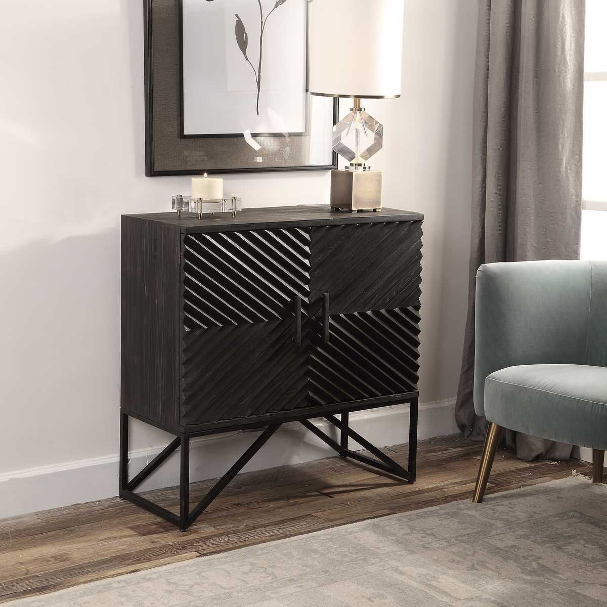 Zadie 2 Door Cabinet - perfect storage for drinks and glassware | Image 4 | InSTYLE Home & Rugs