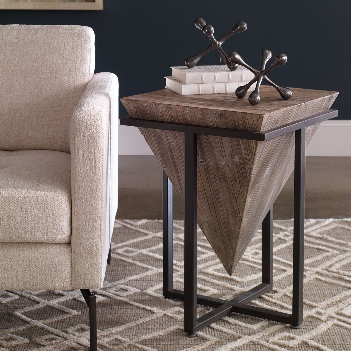 Bertrand Accent Table, Natural - functional accent table with unique design for any room | Image 6 | InSTYLE Home & Rugs