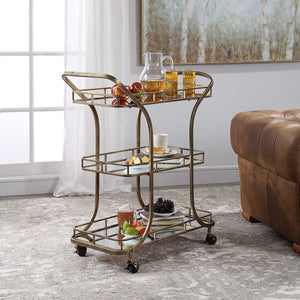 Stassi Serving Cart - bold and creative art for unique interior décor | Image 4 | InSTYLE Home & Rugs