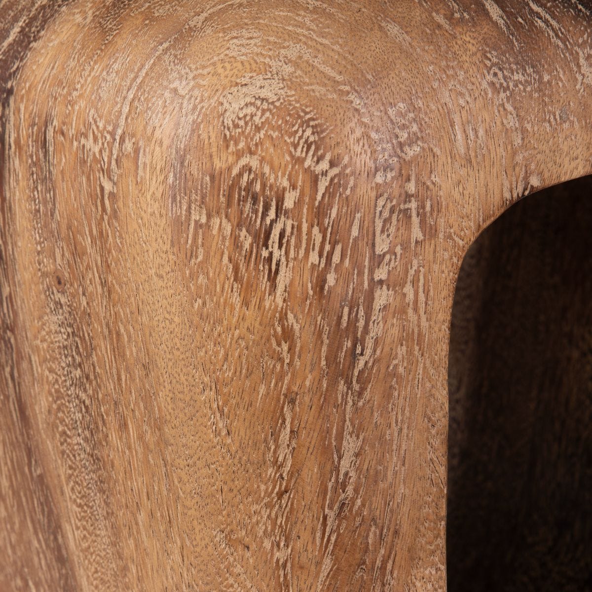 Loophole Accent Stool, Bleached Wash - available in various heights | Image 9 | InSTYLE Home & Rugs