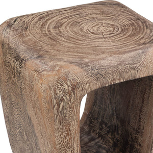 Loophole Accent Stool, Bleached Wash - available in various heights | Image 7 | InSTYLE Home & Rugs
