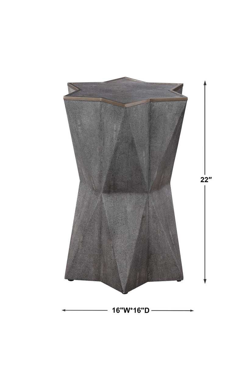 Capella Accent Table, Gray - small accent table with storage for a clutter-free space | Image 7 | InSTYLE Home & Rugs